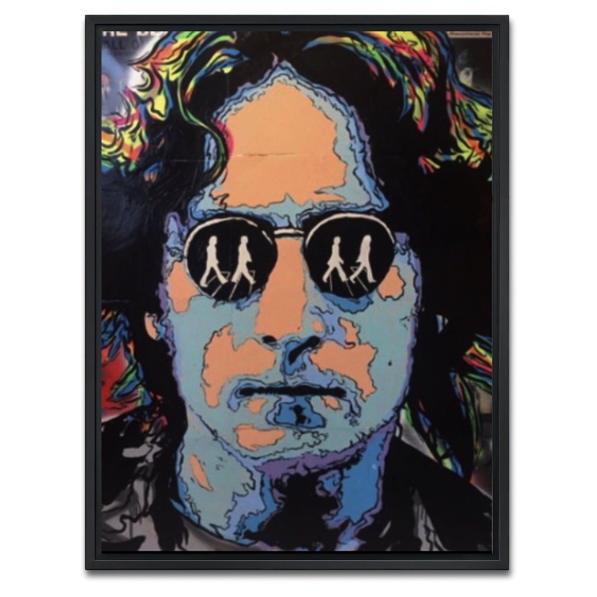 AUTO-MOCKUP WHITE | John Lennon | 1 Piece | Black Framed Canvas | group=3x4