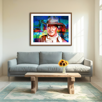 AUTO-MOCKUP ROOM | John Wayne Wall Art