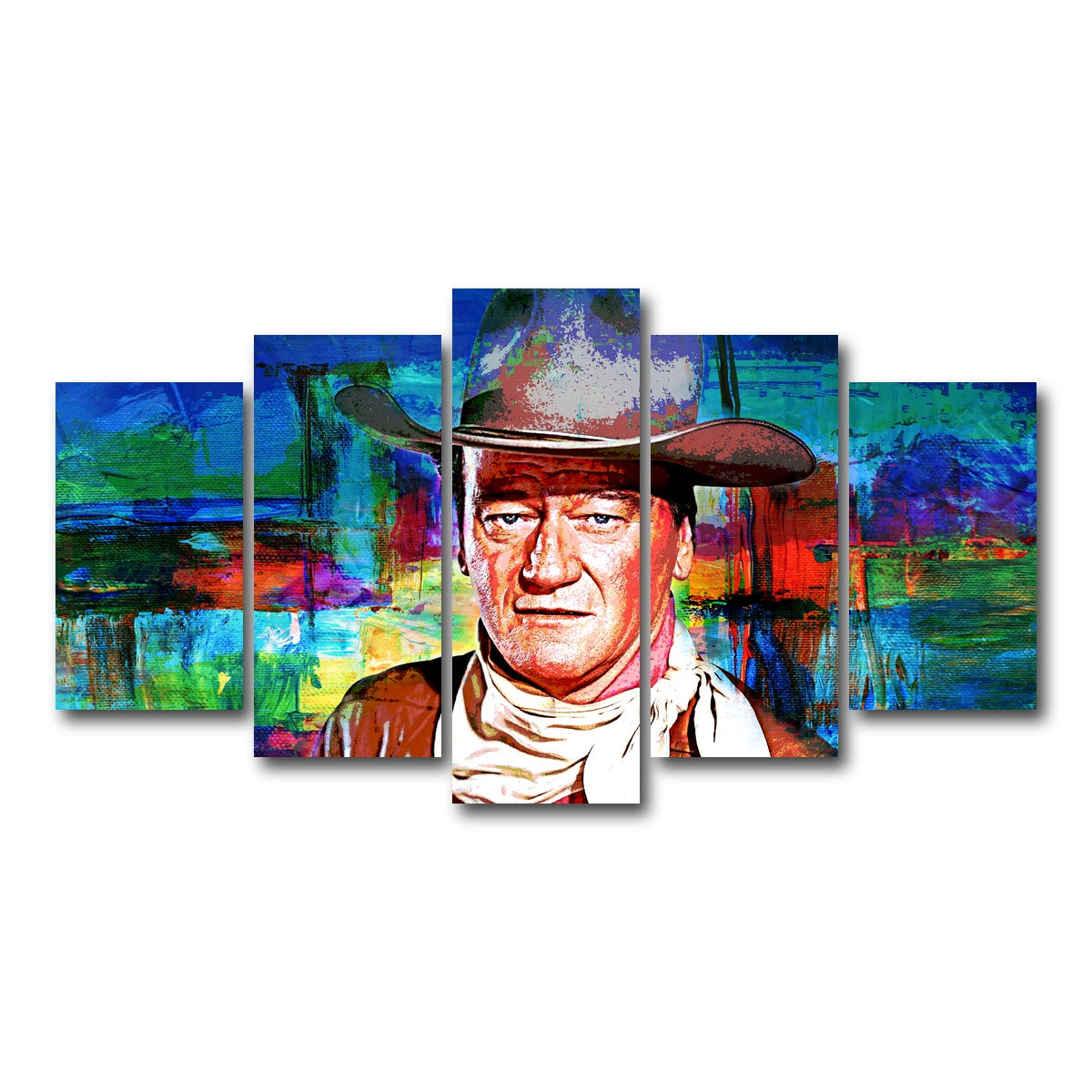 AUTO-MOCKUP WHITE | John Wayne | 5 Piece | Gallery Wrap Canvas | group=5_normal