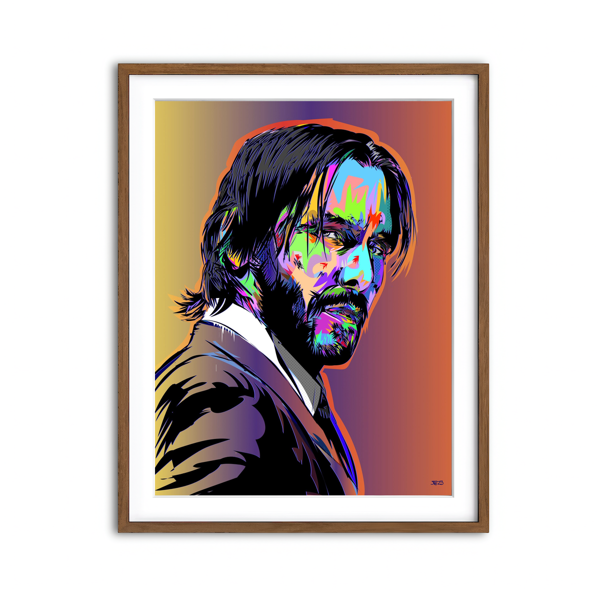 Framed Print 3x4 Walnut