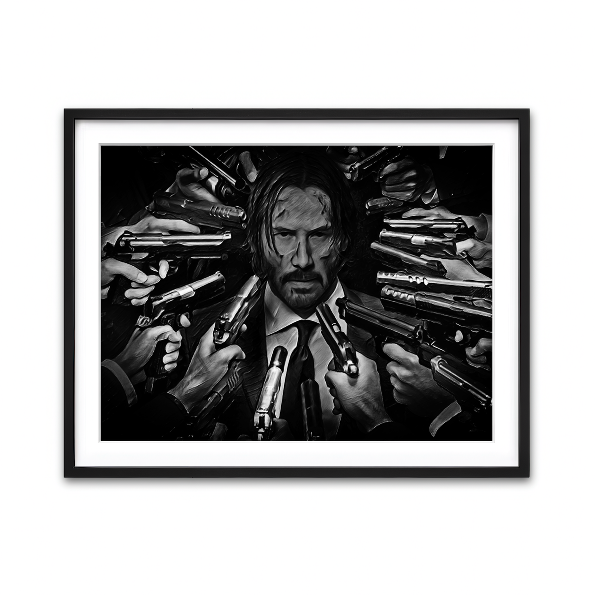 Framed Print 4x3 Black