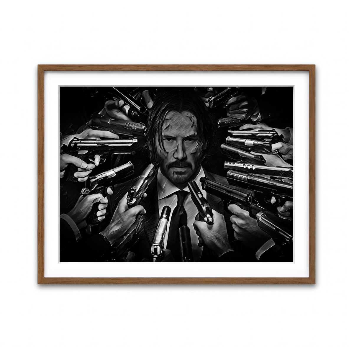 Framed Print 4x3 Walnut