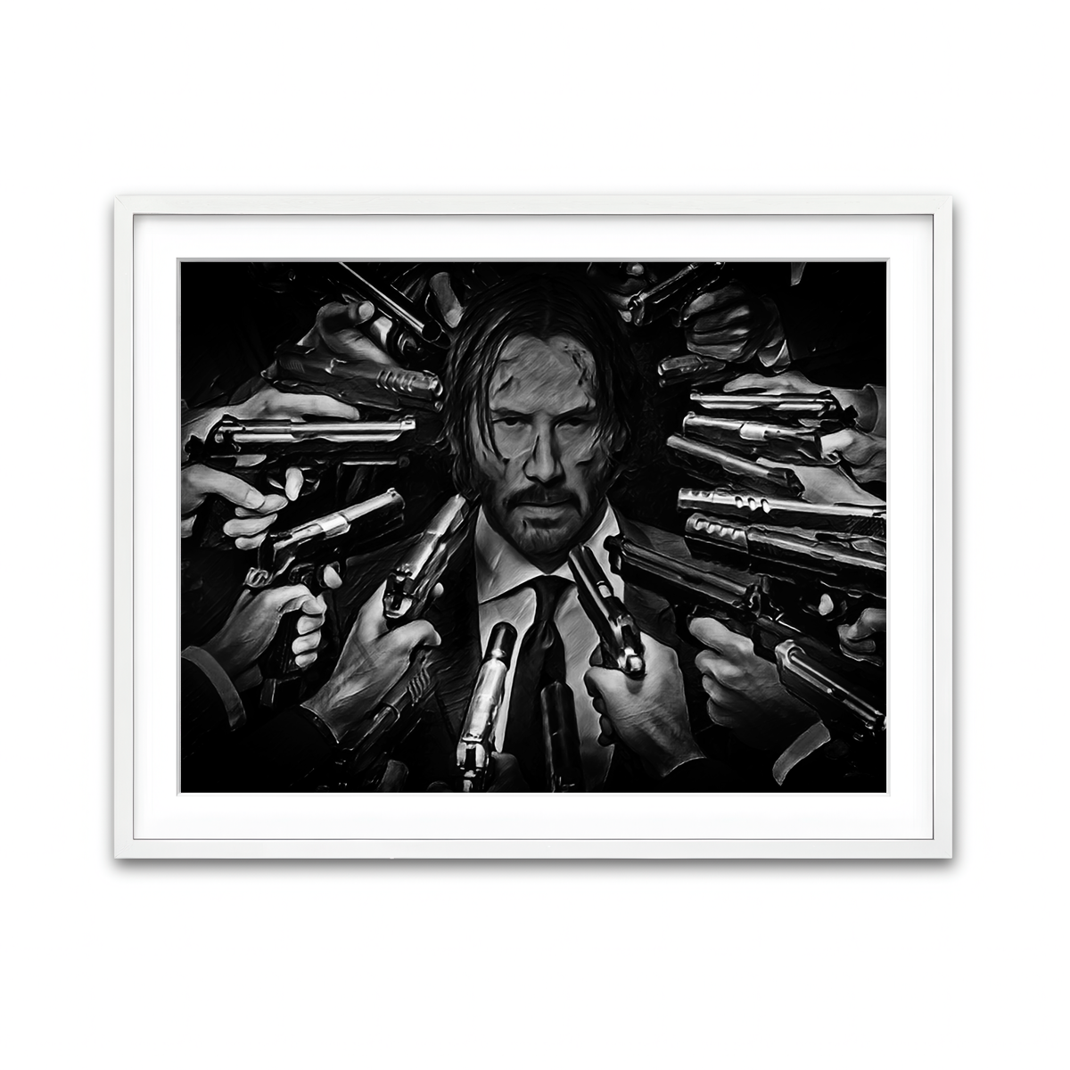 Framed Print 4x3 White