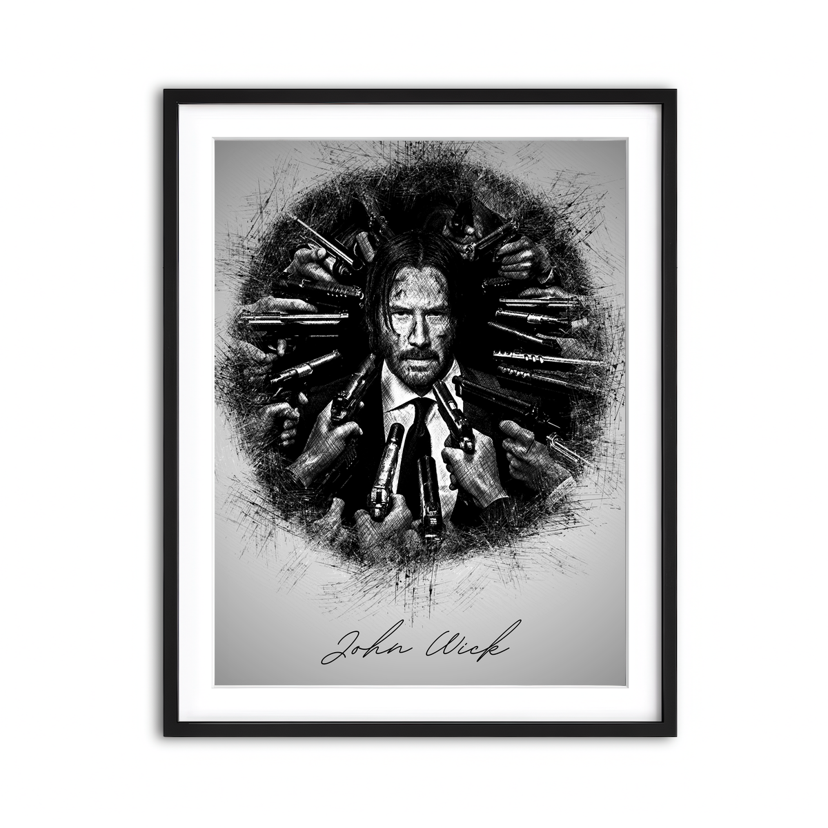 Framed Print 3x4 Black
