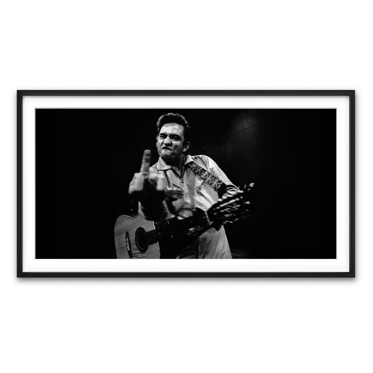 Framed Print 2x1 Black