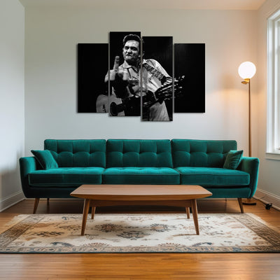 AUTO-MOCKUP ROOM | Johnny Cash Flip Off
