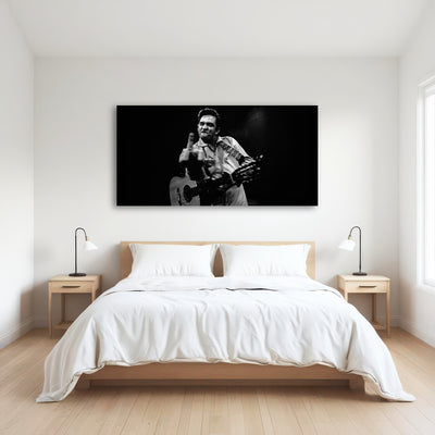 AUTO-MOCKUP ROOM | Johnny Cash Flip Off