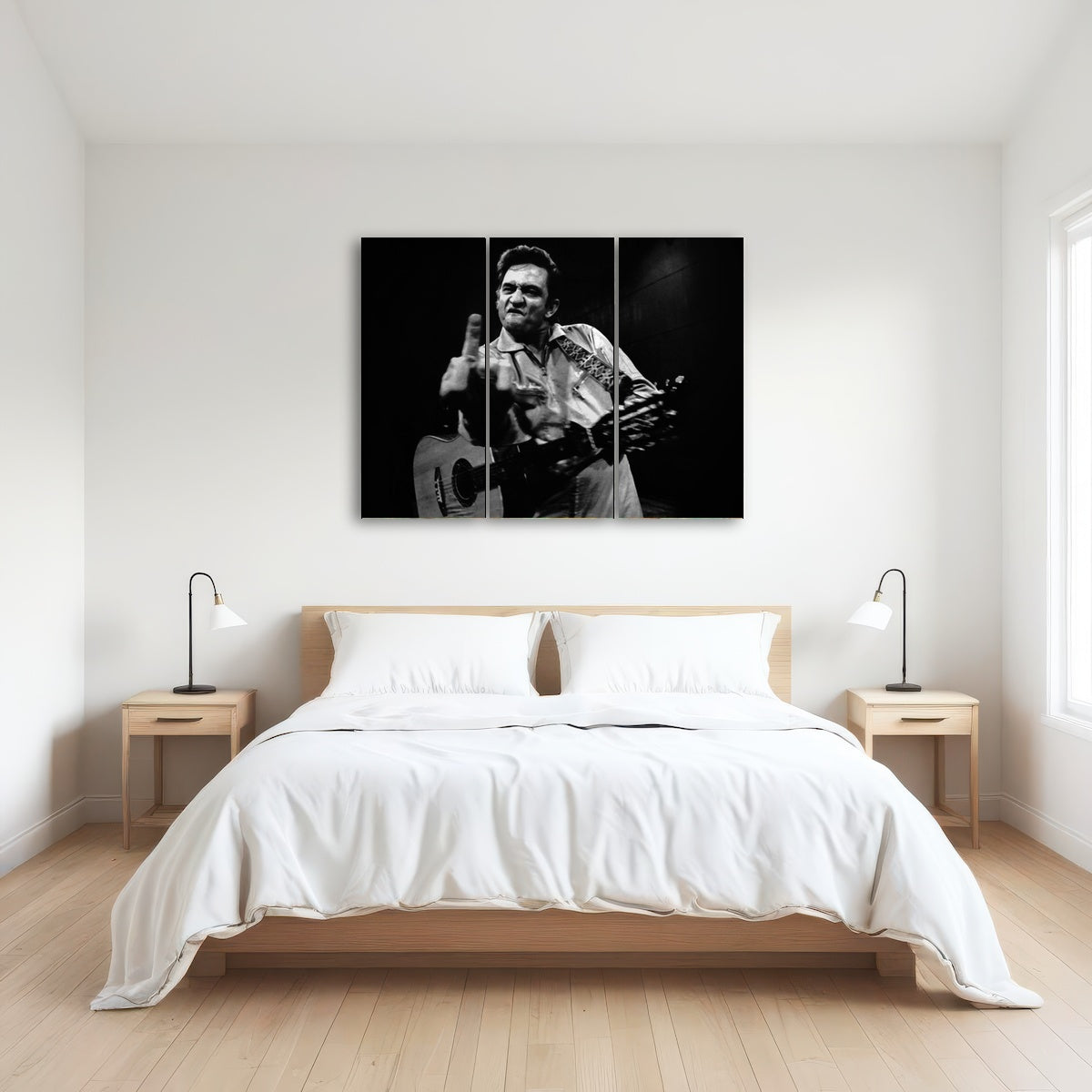 AUTO-MOCKUP ROOM | Johnny Cash Flip Off