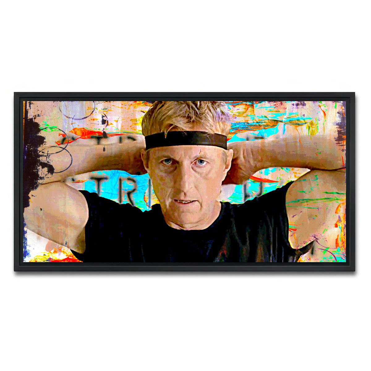 AUTO-MOCKUP WHITE | Johnny Lawrence | 1 Piece | Black Framed Canvas | group=2x1