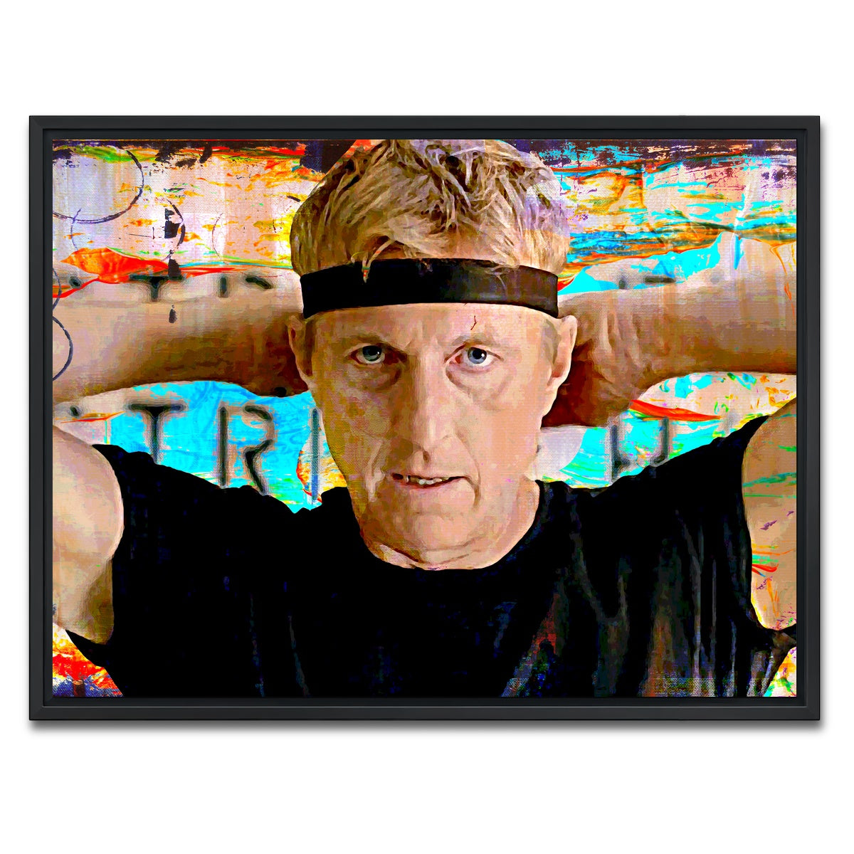 AUTO-MOCKUP WHITE | Johnny Lawrence | 1 Piece | Black Framed Canvas | group=4x3