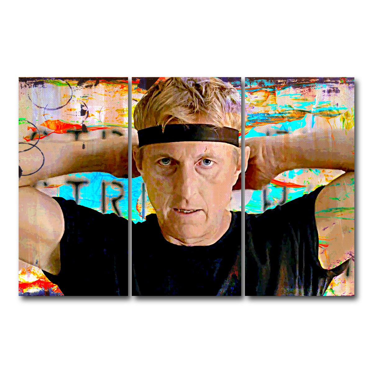 AUTO-MOCKUP WHITE | Johnny Lawrence | 3 Piece | Gallery Wrap Canvas | group=12x24