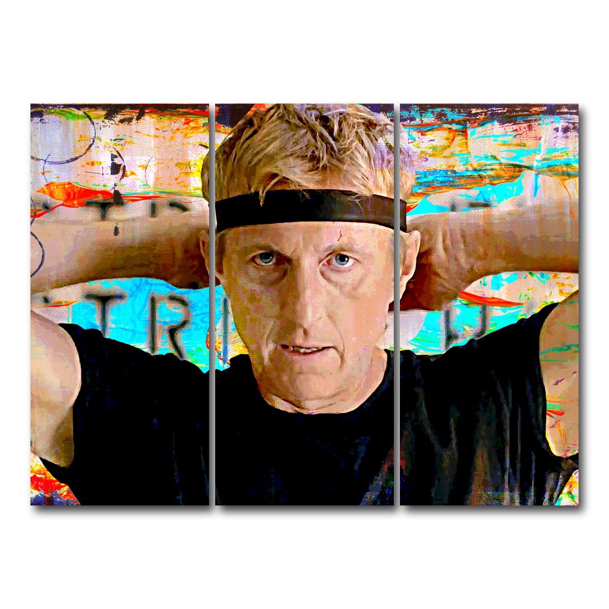 AUTO-MOCKUP WHITE | Johnny Lawrence | 3 Piece | Gallery Wrap Canvas | group=8x18