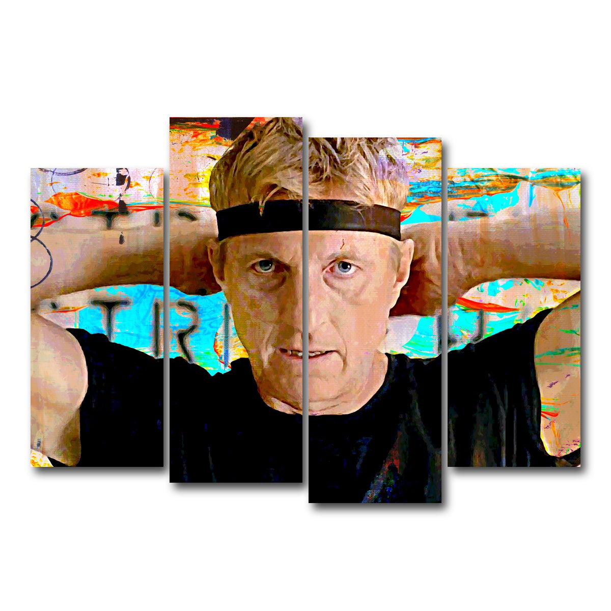 AUTO-MOCKUP WHITE | Johnny Lawrence | 4 Piece | Gallery Wrap Canvas | group=4_normal