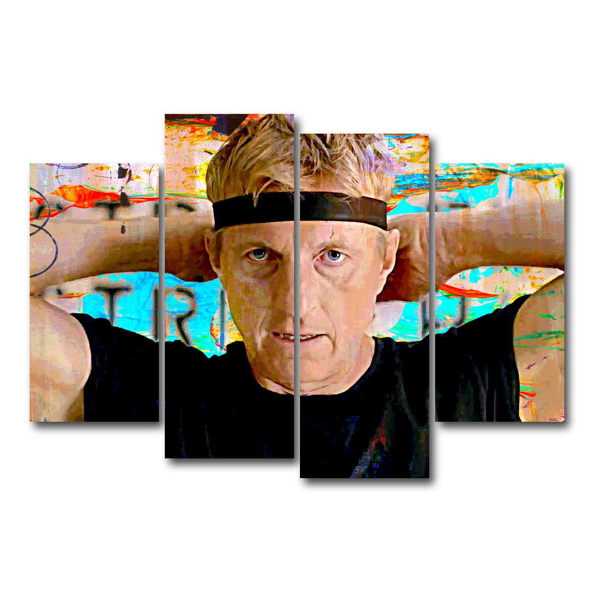 AUTO-MOCKUP WHITE | Johnny Lawrence | 4 Piece | Gallery Wrap Canvas | group=4_short