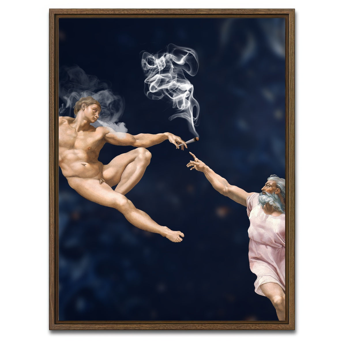 AUTO-MOCKUP WHITE | Joint Venture | 1 Piece | Walnut Framed Canvas | group=3x4