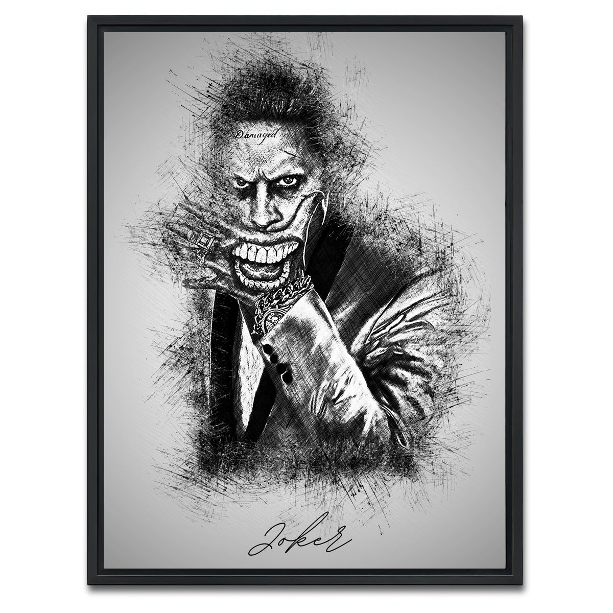 AUTO-MOCKUP WHITE | Joker 2 | 1 Piece | Black Framed Canvas | group=3x4