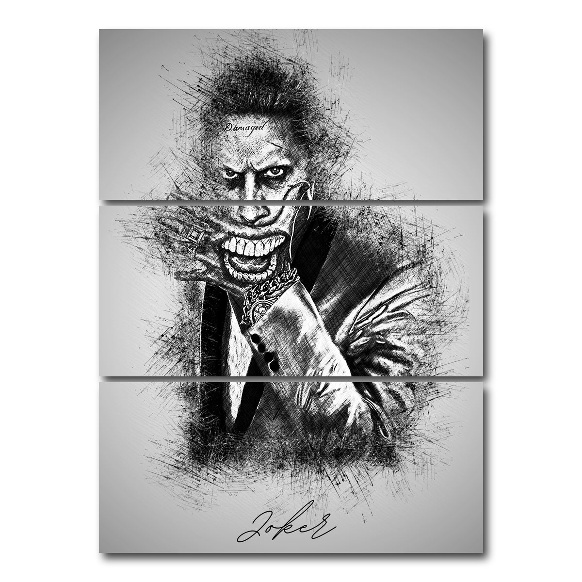 AUTO-MOCKUP WHITE | Joker 2 | 3 Piece | Gallery Wrap Canvas | group=8x18_stacked