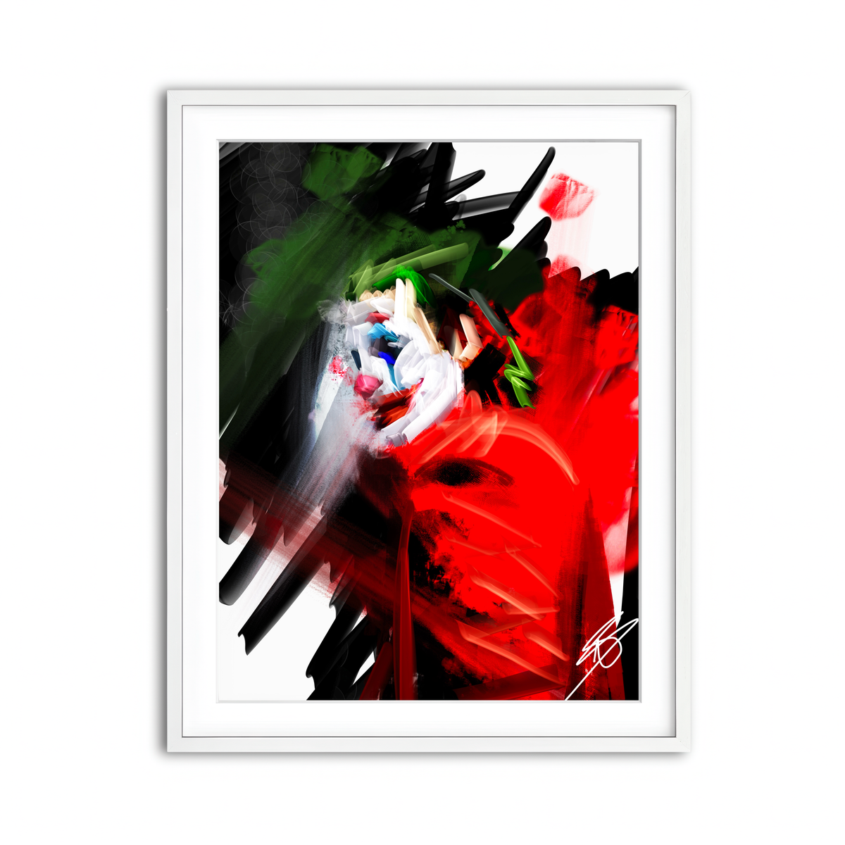 Framed Print 3x4 White