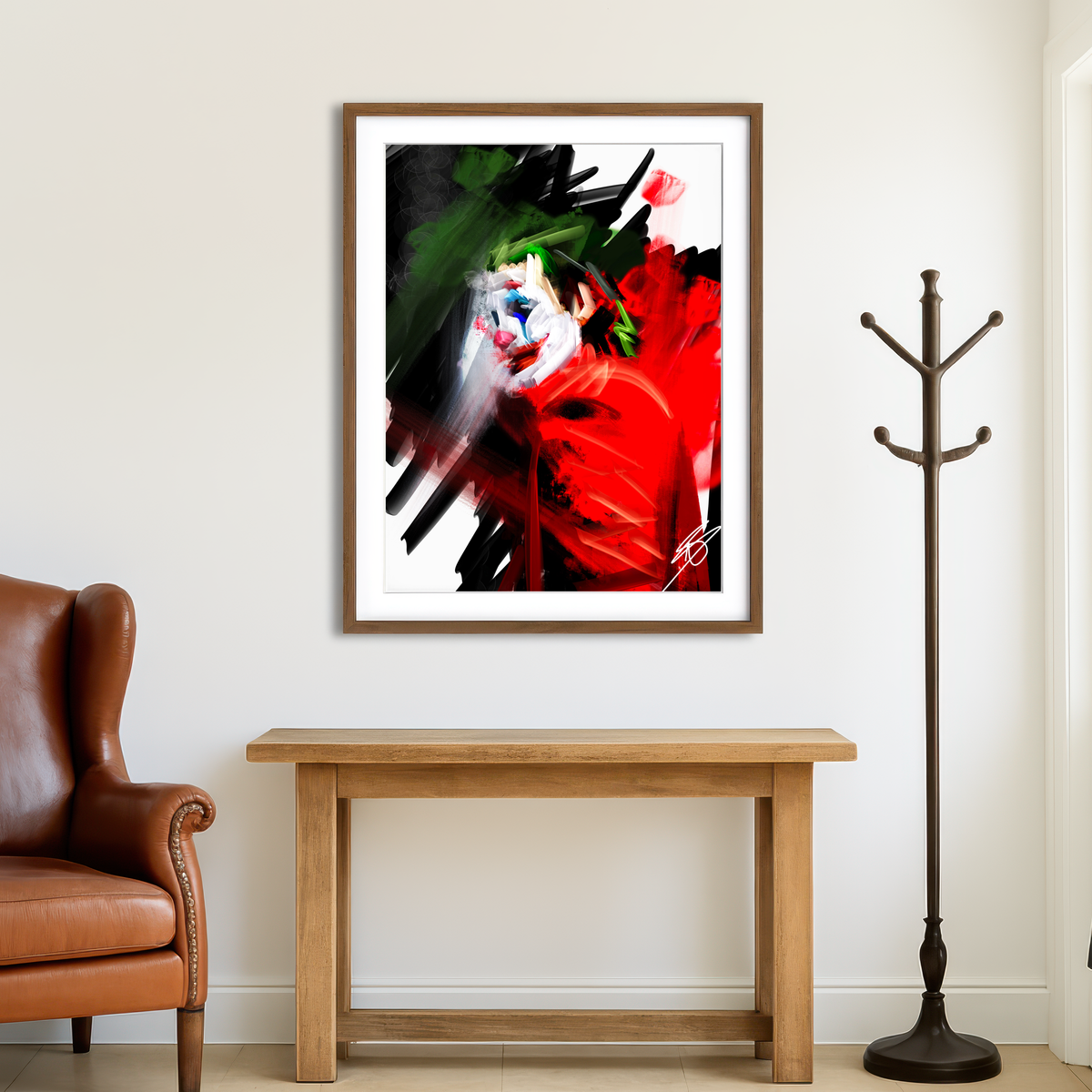 AUTO-MOCKUP ROOM | Joker Abstract Wall Art