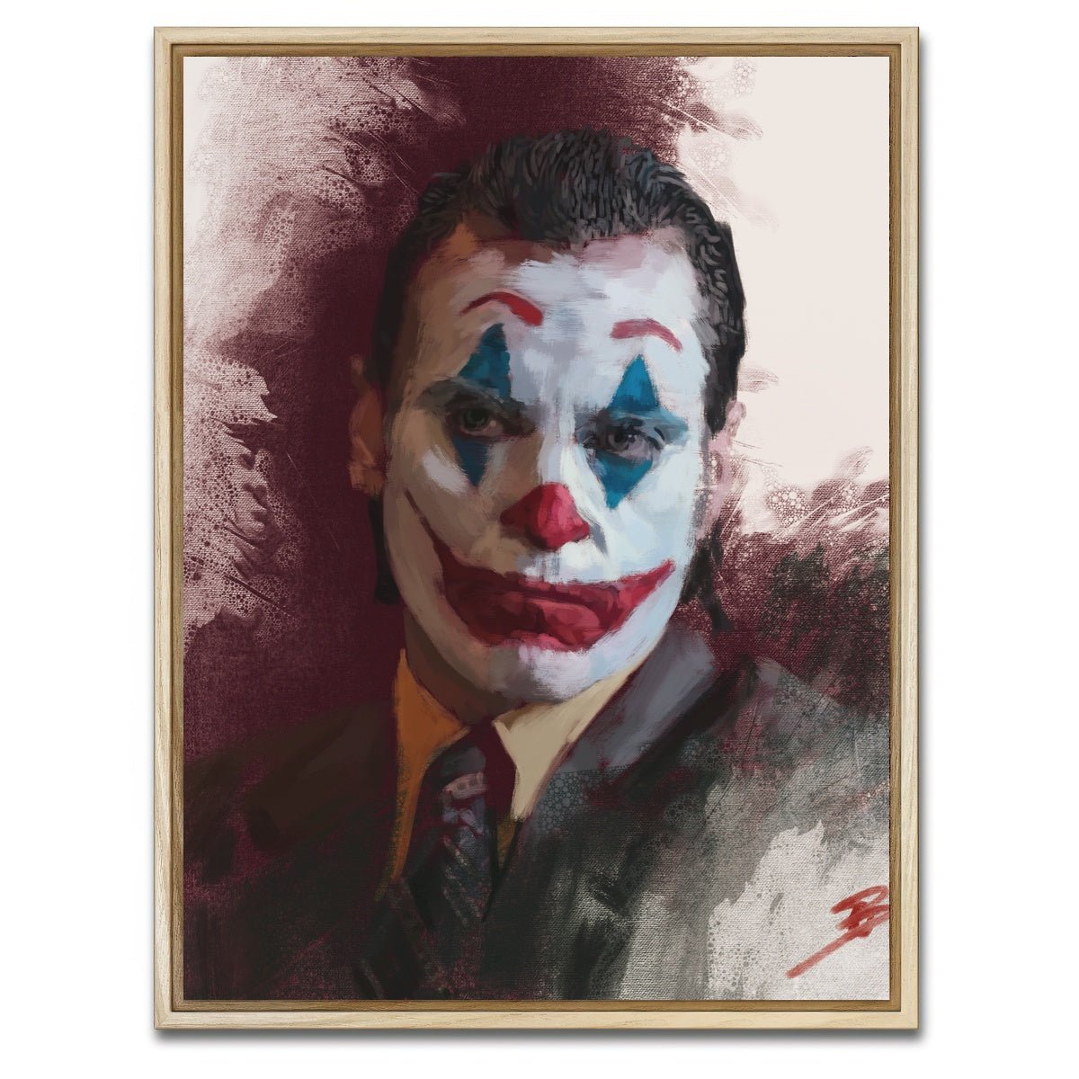 AUTO-MOCKUP WHITE | Joker Phoenix | 1 Piece | Natural Framed Canvas | group=3x4