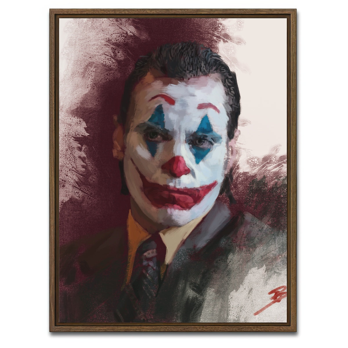 AUTO-MOCKUP WHITE | Joker Phoenix | 1 Piece | Walnut Framed Canvas | group=3x4