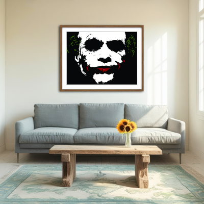 AUTO-MOCKUP ROOM | Joker Splatter Wall Art