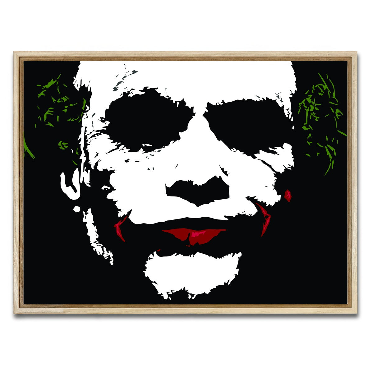 AUTO-MOCKUP WHITE | Joker Splatter | 1 Piece | Natural Framed Canvas | group=4x3