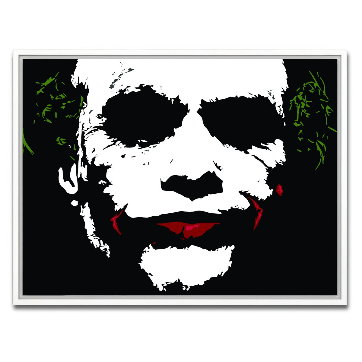 AUTO-MOCKUP WHITE | Joker Splatter | 1 Piece | White Framed Canvas | group=4x3