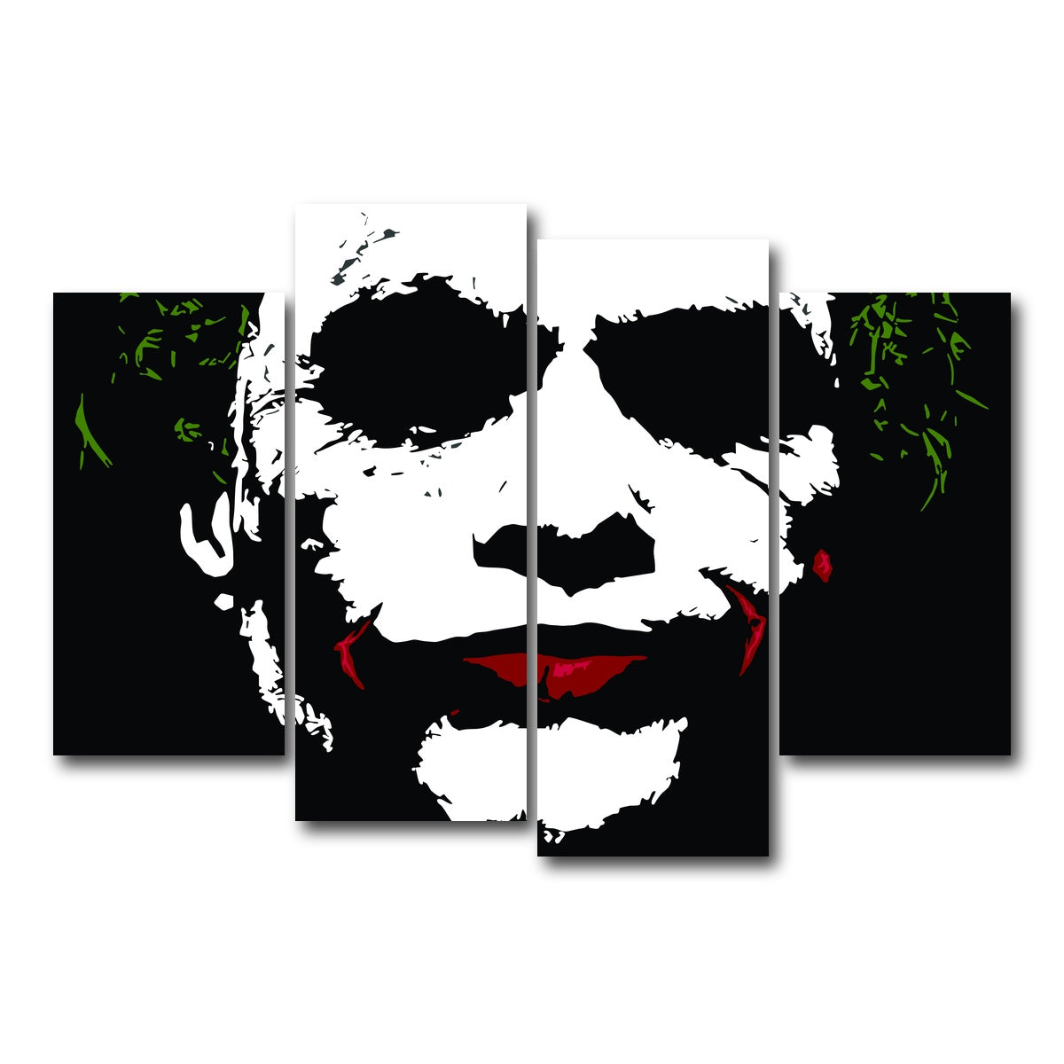 AUTO-MOCKUP WHITE | Joker Splatter | 4 Piece | Gallery Wrap Canvas | group=4_short