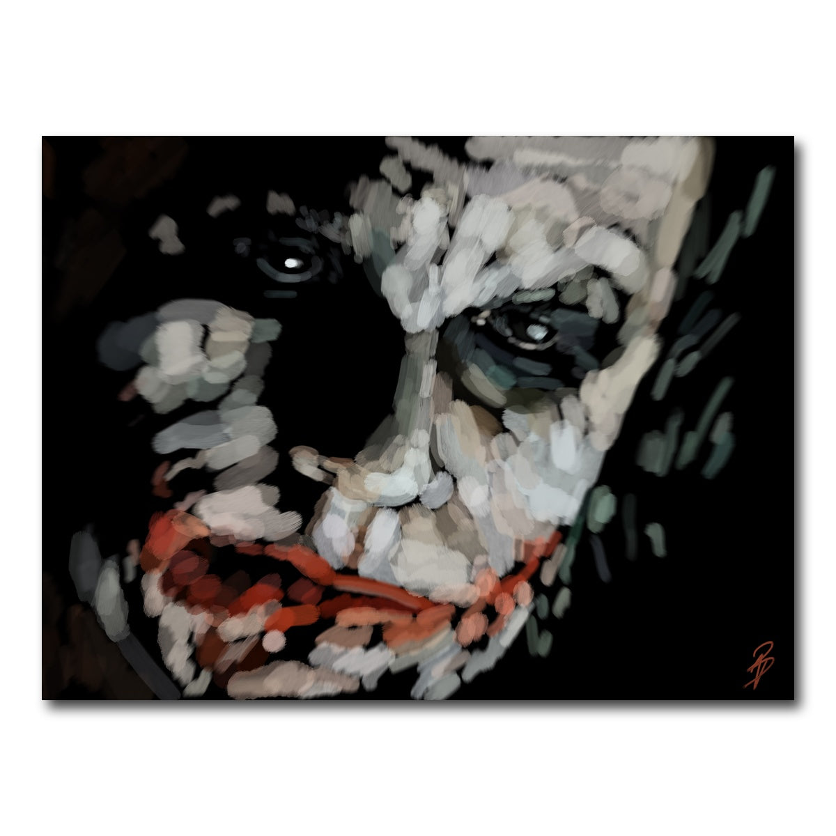 AUTO-MOCKUP WHITE | Joker up close | 1 Piece | Gallery Wrap Canvas | group=4x3