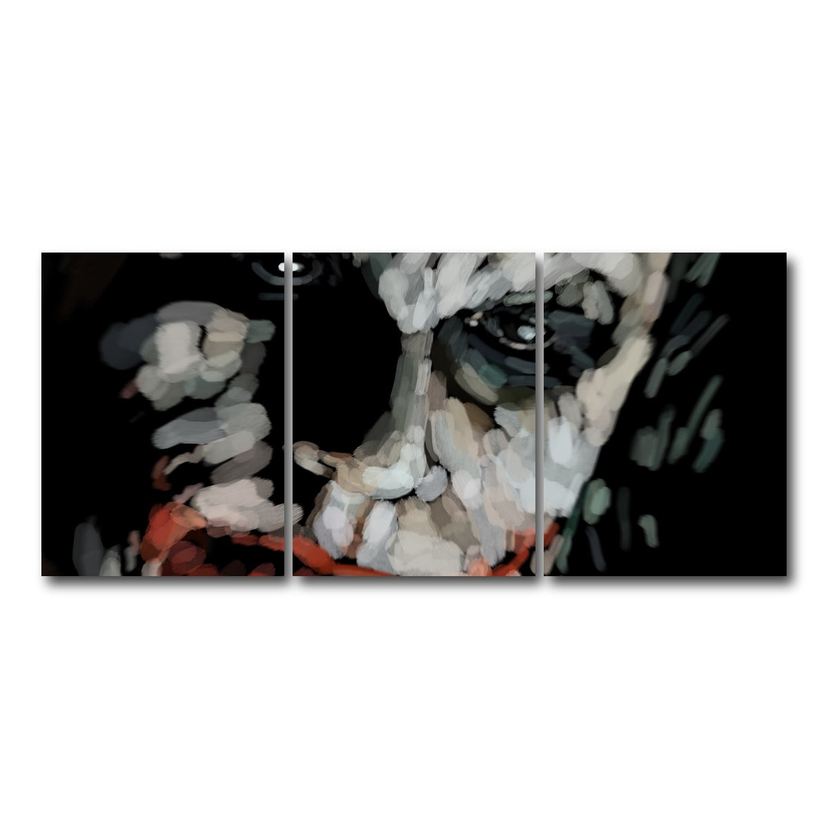 AUTO-MOCKUP WHITE | Joker up close | 3 Piece | Gallery Wrap Canvas | group=18x24