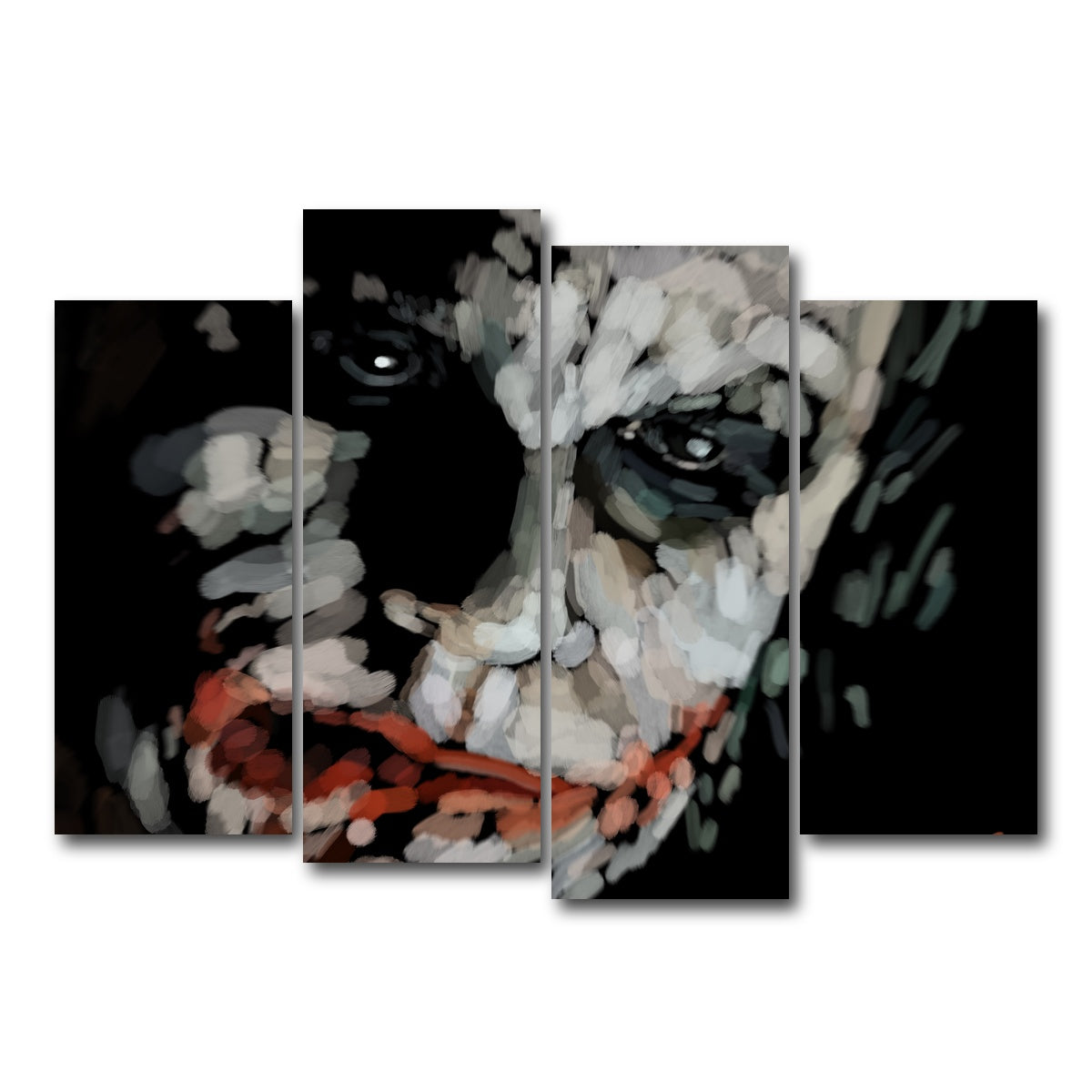 AUTO-MOCKUP WHITE | Joker up close | 4 Piece | Gallery Wrap Canvas | group=4_normal