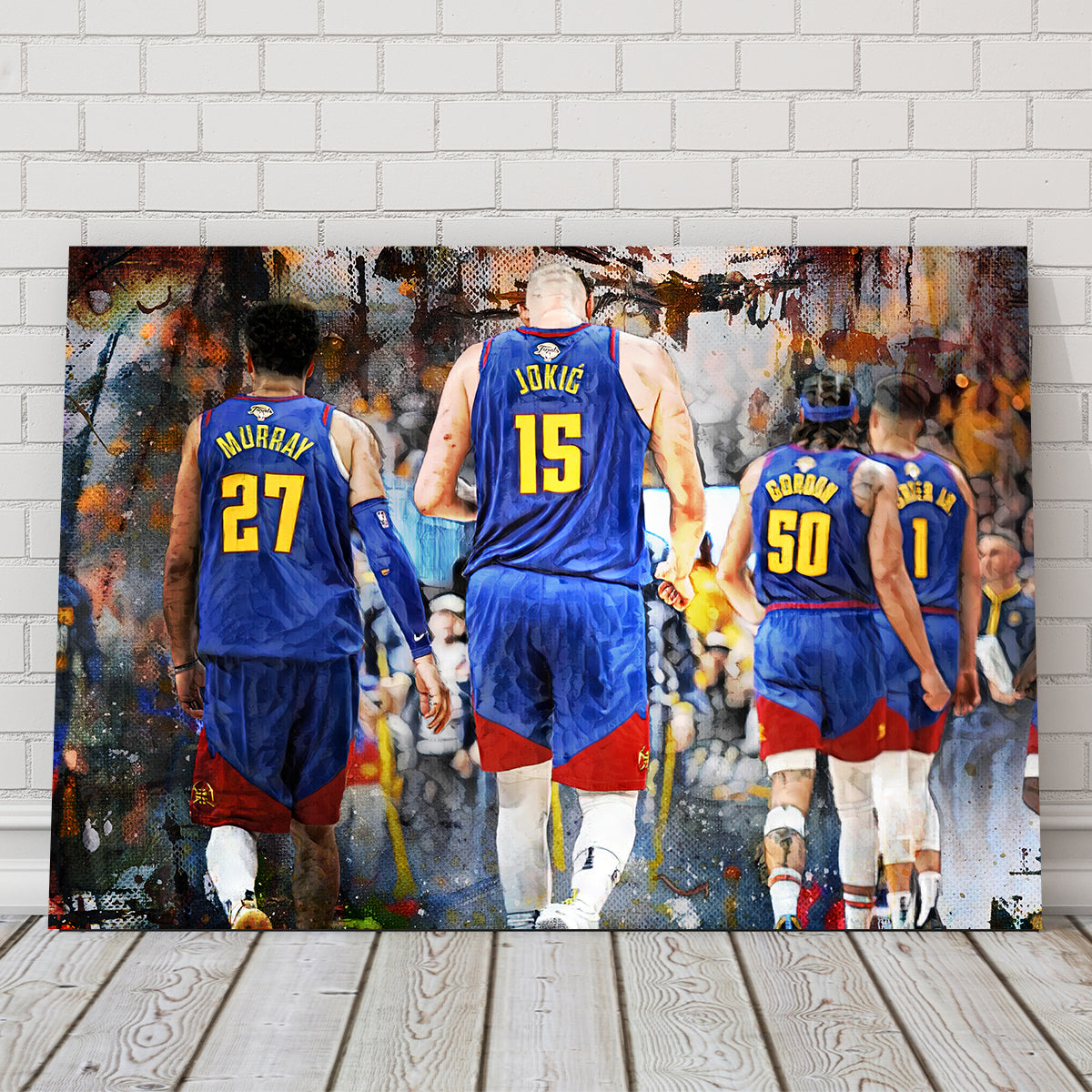 Nuggets Core Four Legendary Wall Art