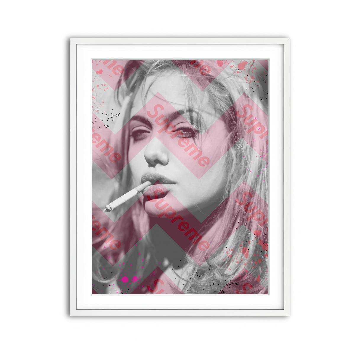 Framed Print 3x4 White