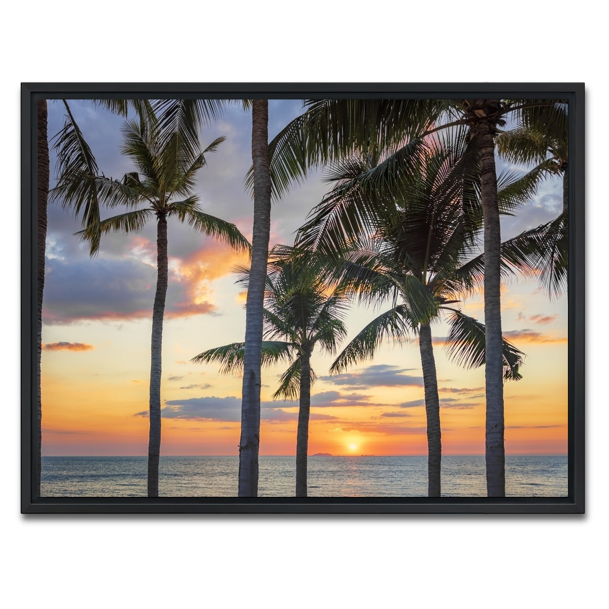 AUTO-MOCKUP WHITE | Jomtien Sunset | 1 Piece | Black Framed Canvas | group=4x3
