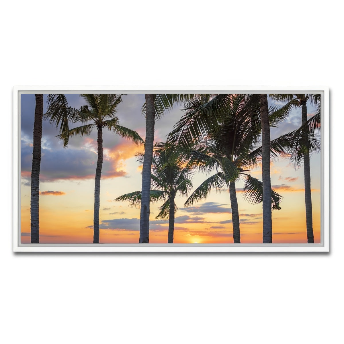 AUTO-MOCKUP WHITE | Jomtien Sunset | 1 Piece | White Framed Canvas | group=2x1