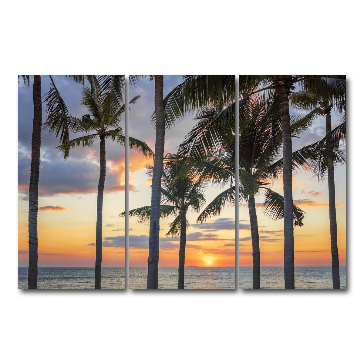AUTO-MOCKUP WHITE | Jomtien Sunset | 3 Piece | Gallery Wrap Canvas | group=12x24