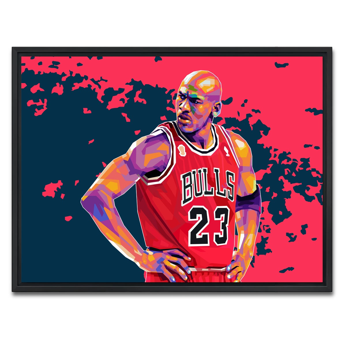 AUTO-MOCKUP WHITE | Jordan 23 | 1 Piece | Black Framed Canvas | group=4x3