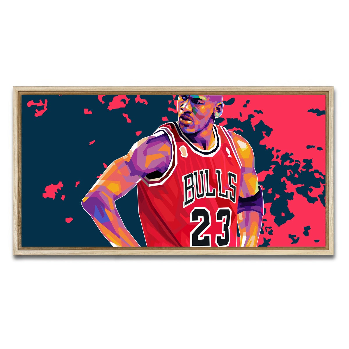 AUTO-MOCKUP WHITE | Jordan 23 | 1 Piece | Natural Framed Canvas | group=2x1