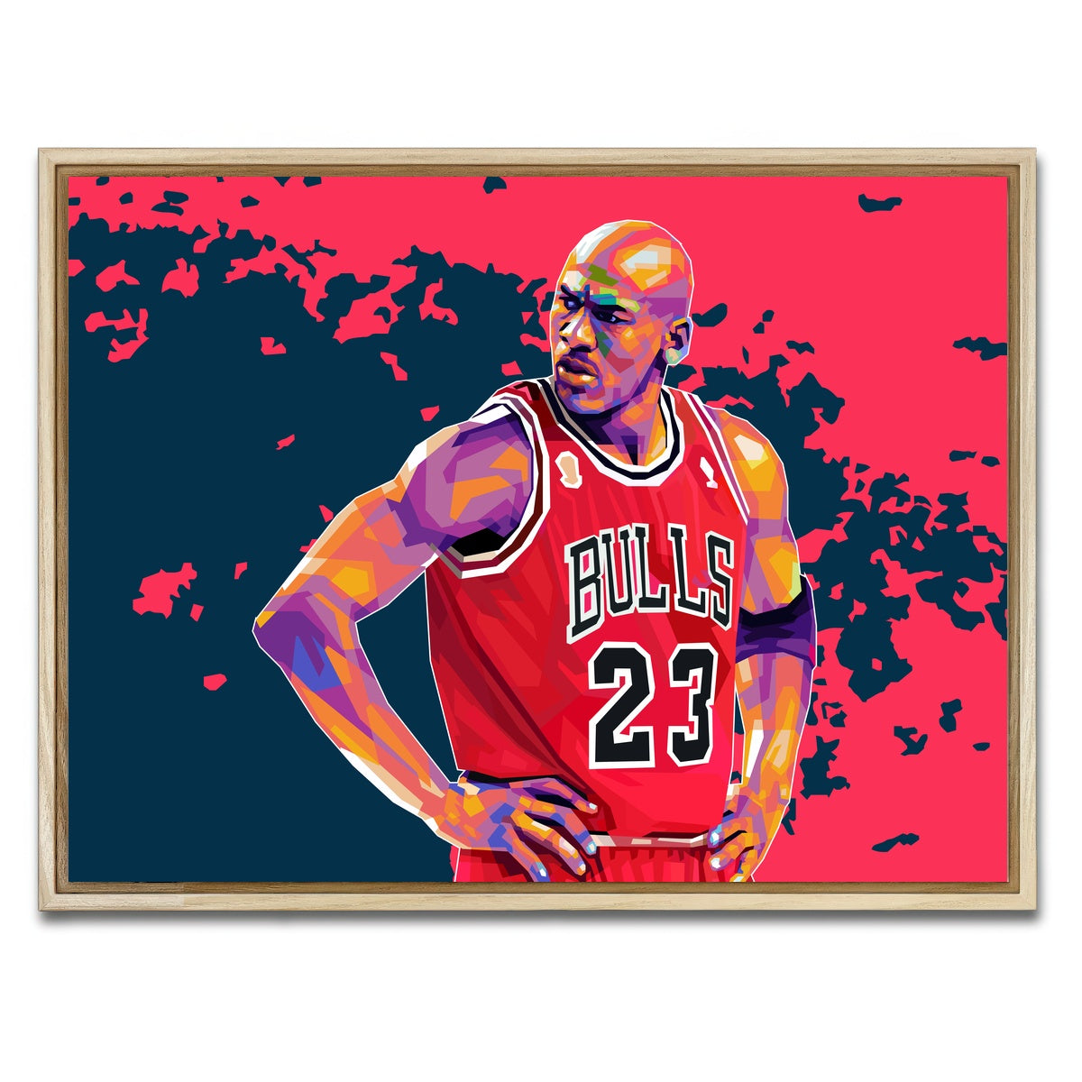 AUTO-MOCKUP WHITE | Jordan 23 | 1 Piece | Natural Framed Canvas | group=4x3