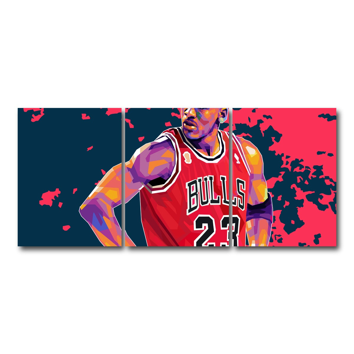 AUTO-MOCKUP WHITE | Jordan 23 | 3 Piece | Gallery Wrap Canvas | group=18x24