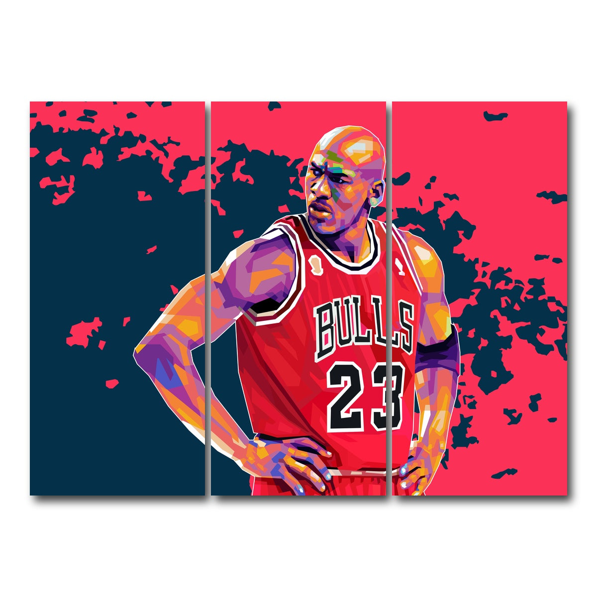 AUTO-MOCKUP WHITE | Jordan 23 | 3 Piece | Gallery Wrap Canvas | group=8x18