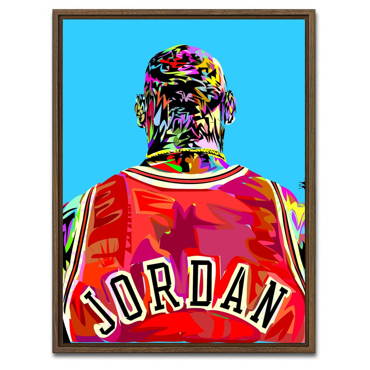 AUTO-MOCKUP WHITE | Jordan Back | 1 Piece | Walnut Framed Canvas | group=3x4