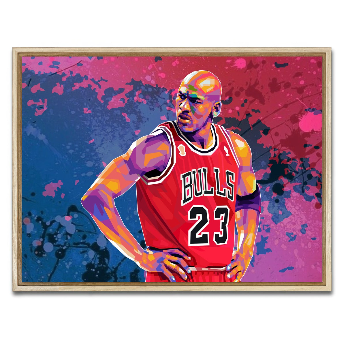 AUTO-MOCKUP WHITE | Jordan Splatter | 1 Piece | Natural Framed Canvas | group=4x3