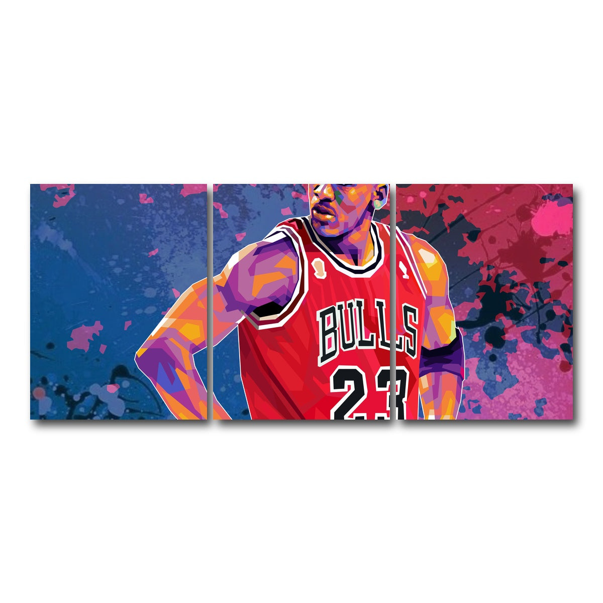 AUTO-MOCKUP WHITE | Jordan Splatter | 3 Piece | Gallery Wrap Canvas | group=18x24