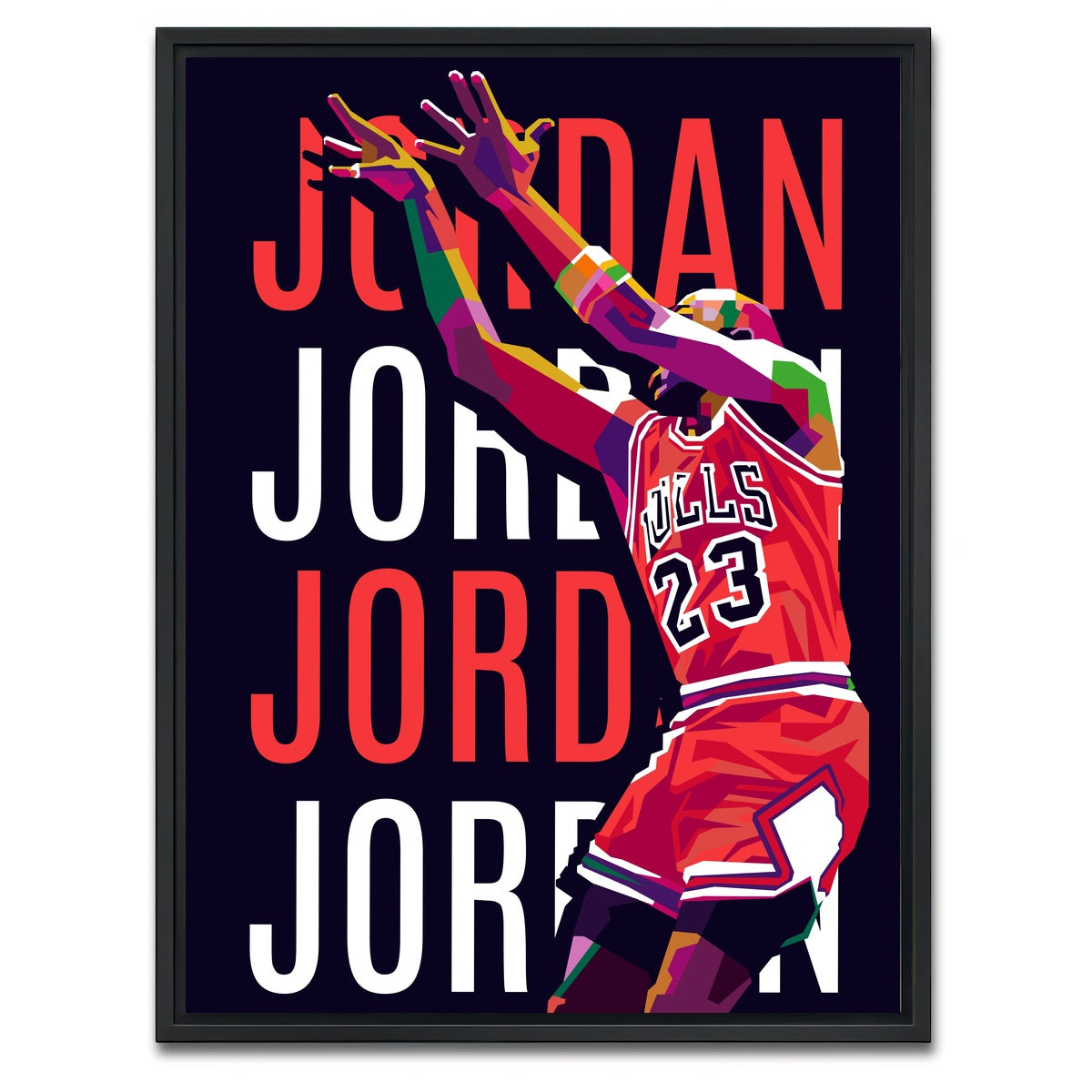 AUTO-MOCKUP WHITE | Jordan | 1 Piece | Black Framed Canvas | group=3x4