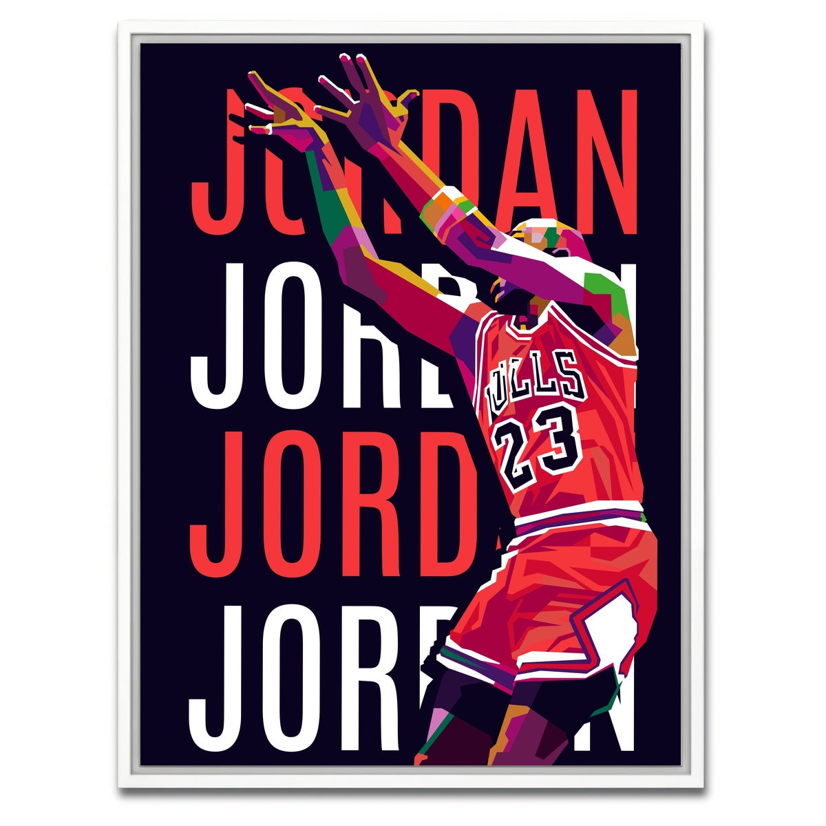 AUTO-MOCKUP WHITE | Jordan | 1 Piece | White Framed Canvas | group=3x4