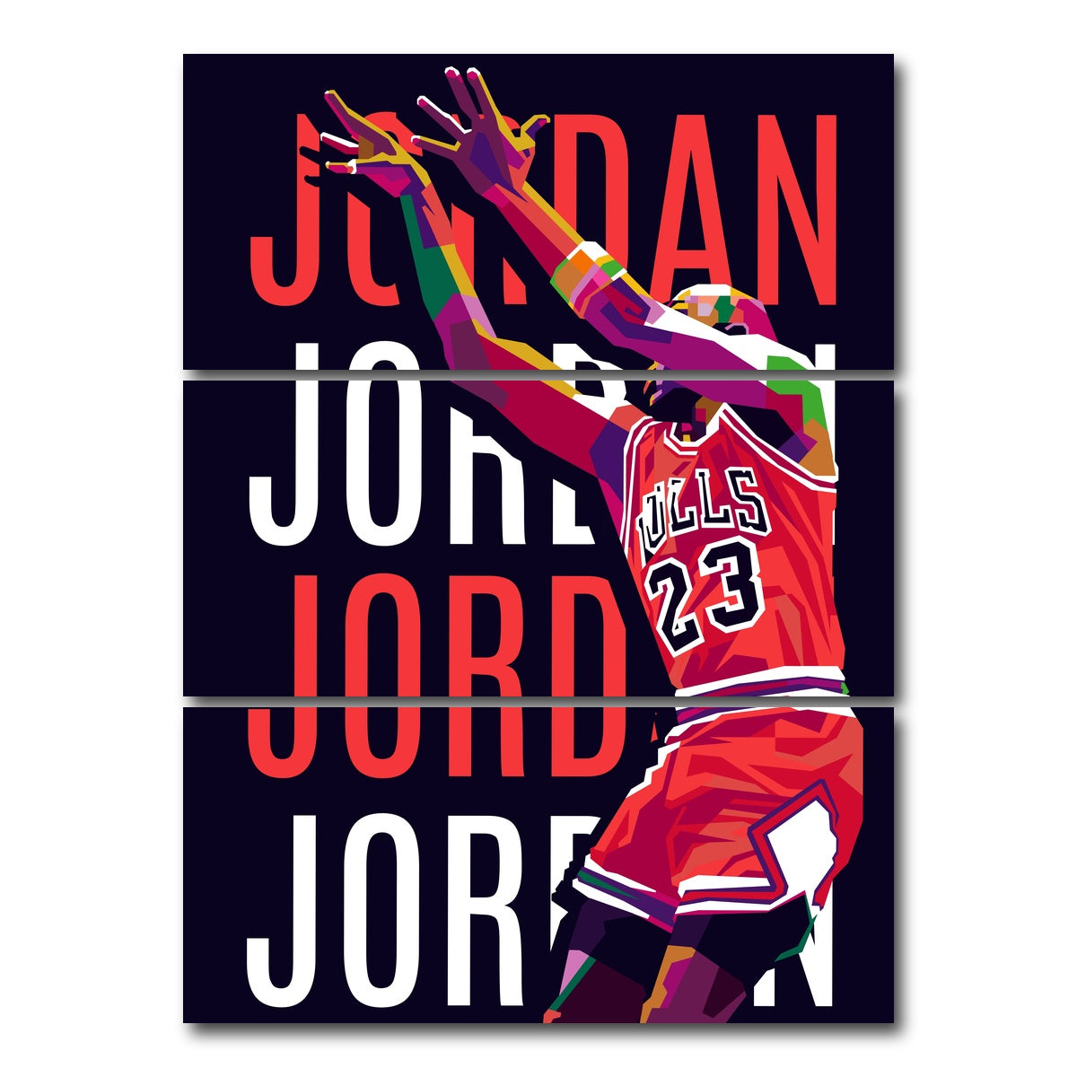 AUTO-MOCKUP WHITE | Jordan | 3 Piece | Gallery Wrap Canvas | group=8x18_stacked