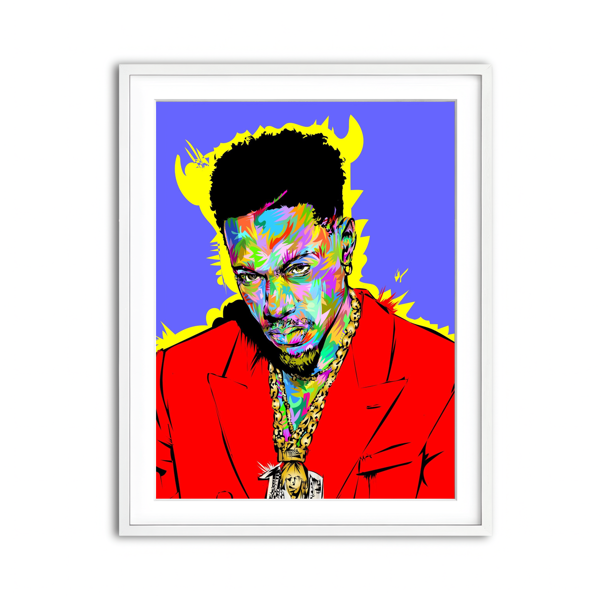 Framed Print 3x4 White