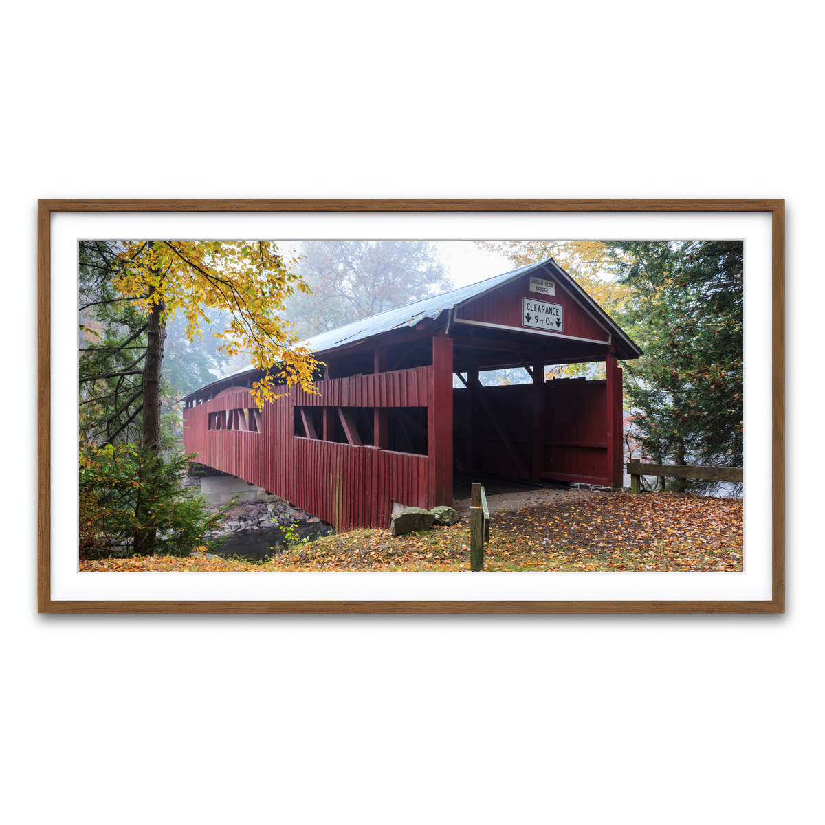 Framed Print 2x1 Walnut